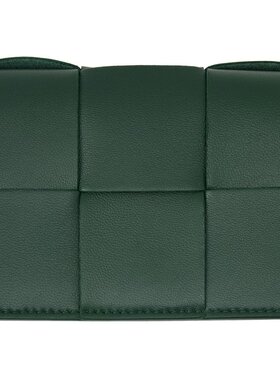 bottegaveneta葆蝶家女士绿色卡包时尚潮流经典百搭