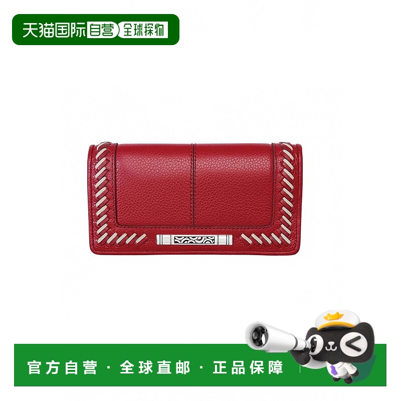 自营 brighton红色女式Bellaire Rockmore钱包 美国奥莱直发
