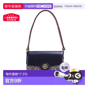 香港直邮Tory Burch汤丽柏琦ROBINSON女士翻盖漆皮单肩斜挎包