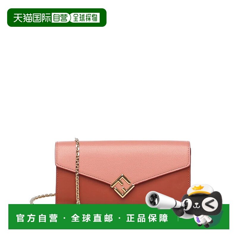 香港直邮FENDI 女士钱包 8M0365ALV4F1TWI AW2025 粉红色 Ff Diam