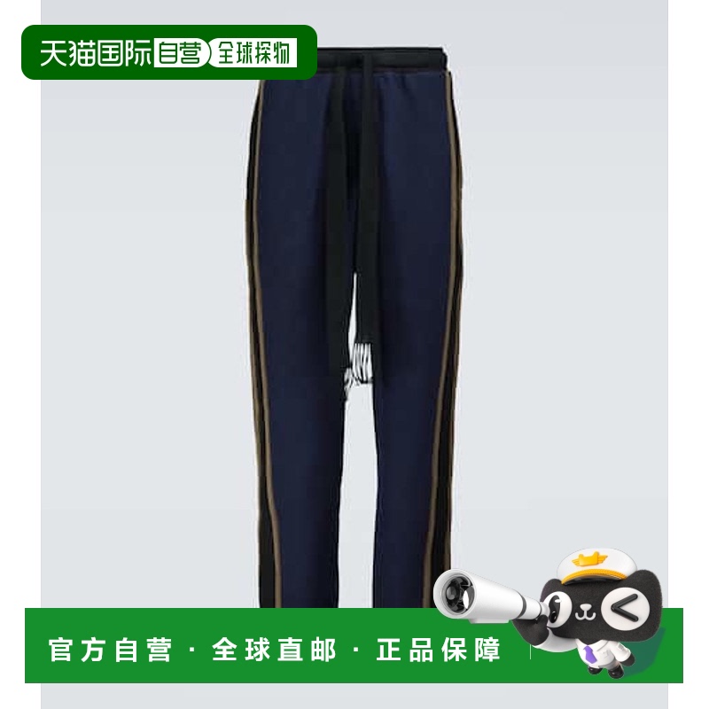 1h可退 香港直邮LOEWE 罗意威 男士 条纹棉质抓绒运动裤