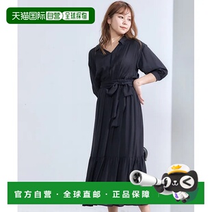 1h可退 日本直邮12Twelve Agenda 女士七分袖透视衬衫长款连衣裙