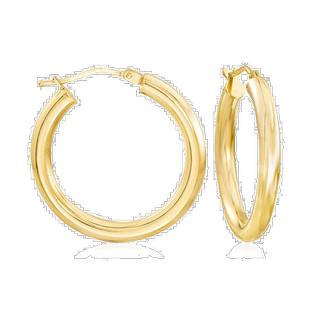 自营 Ross-Simons 意大利 18 克拉黄金圈形耳环 美国奥莱直发