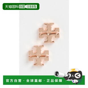 1h可退 香港直邮Tory Burch 托里 伯奇 女士 徽标耳钉 TORYB44357