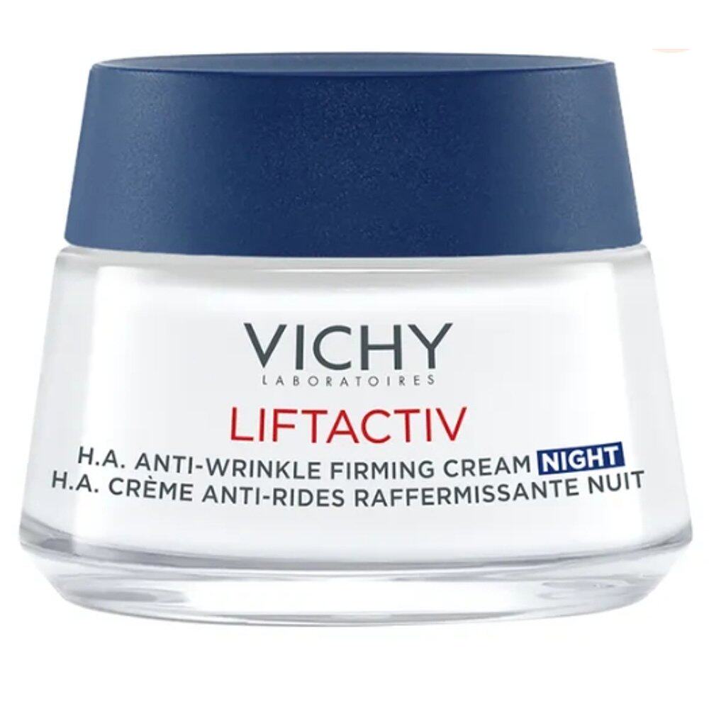 欧洲直邮Vichy透明质酸抗皱紧致面霜晚霜50ml深层滋养成熟肌肤