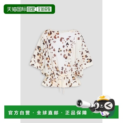 付款1h内可退 香港直邮ZIMMERMANN 女士 豹纹棉/薄纱衫 0386TRS25