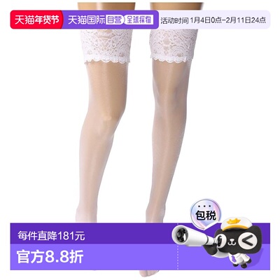 1h可退 香港直邮Wolford 女士 20 Stay-Up Thigh Highs 缎面质感