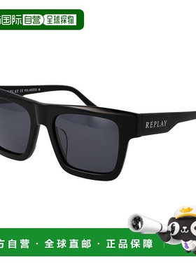 自营Replay Plastic Men's Sunglasses - black 美国奥莱直发