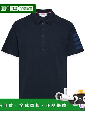 香港直邮THOM BROWNE 男士T恤 MJP192B07323415 AW2025 蓝色短袖