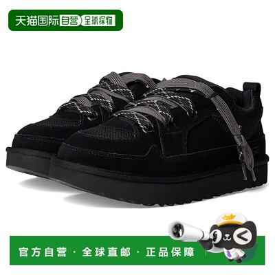 1h可退 香港直邮Ugg 男士 Lo Lowmel 运动休闲鞋 black黑色 舒适