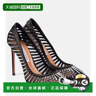 1h可退 香港直邮潮奢 AQUAZZURA 女士 Passions 105 水晶绸缎网纱