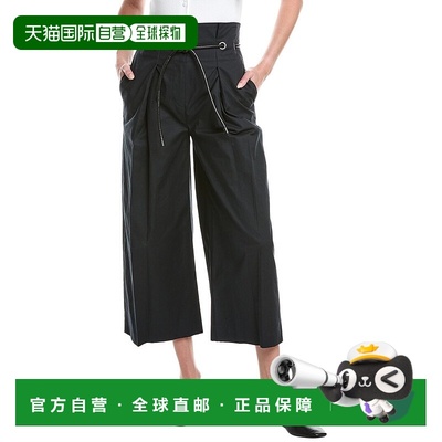 自营 3.1 Phillip Lim Cropped Wide Leg Pant - black 【美国奥