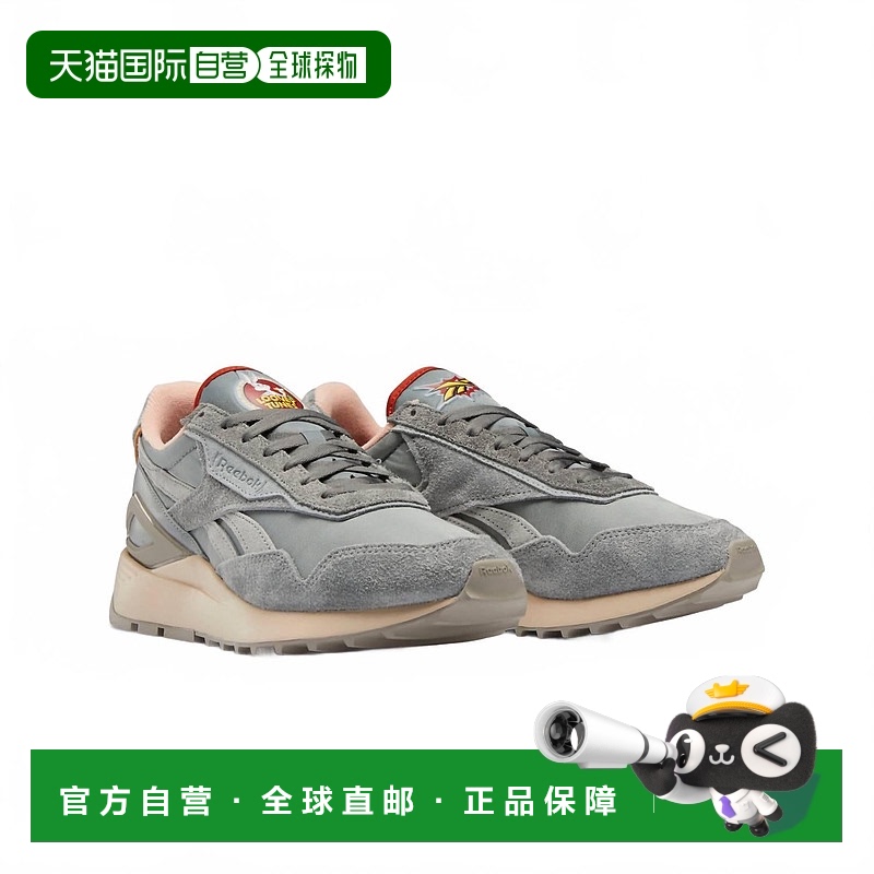 自营 reebok男士Looney Tunes经典Legacy Az鞋,浅灰色/纯灰色5/-
