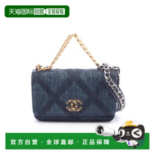 日本直邮中古Chanel香奈儿女包A级95新chanel 19香奈儿 19牛仔布