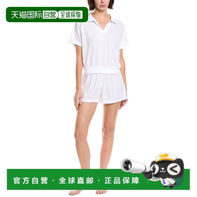 自营Honeydew 2pc Coffee Club Shortie Set - white 美国奥莱直