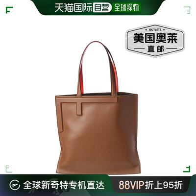 FENDI Flip 中号皮革托特包 - 红色 【美国奥莱】直发