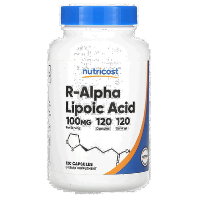 香港直发NutricostR-α-硫辛酸胶囊增强免疫力健康吸收营养120粒
