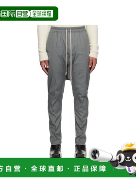 香港直邮RICK OWENS 男士休闲裤  RU02E1380TE06 AW2025灰色卫裤