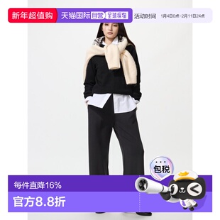 日潮跑腿UNIQLO优衣库 保暖直筒裤 479695卫裤休闲裤阔腿裤