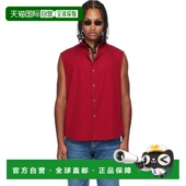 香港直邮Our 衬衫 Legacy 红色 1h可退 Sleeveless 男士 Wing M42