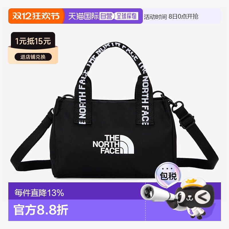 韩国直邮THE NORTH FACE/北面Logo印花拉链手提单肩斜挎户外包NN2