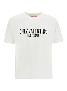 潮奢 Valentino 华伦天奴 男士 Chez 印花圆领 T 恤 6V3MG16PAPG