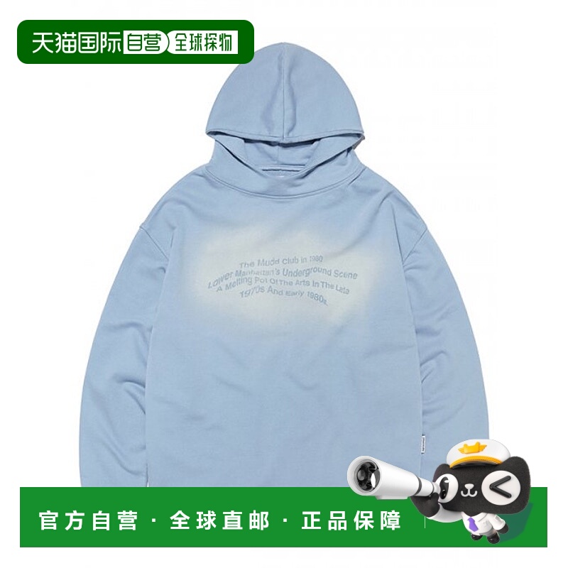 韩国直邮VIVASTUDIO 男士连帽衫SPOT WASHED HOODIE [BLUE] P0000