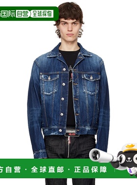 1h可退 香港直邮潮奢 Dsquared2 二次方 男士 蓝色 Be Cool Be Ni