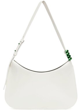 潮奢 Bottega Veneta 葆蝶家 女士 白色 Flap 单肩包 701040V1C30