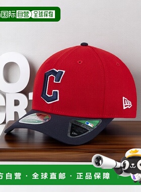 自营欧洲直邮New Era 9FORTY男女通用鸭舌帽黑色/红色遮阳帽