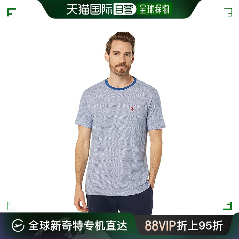 香港直邮潮奢 U.S. Polo Assn.美国马球协会男士 Yarn-Dye短袖