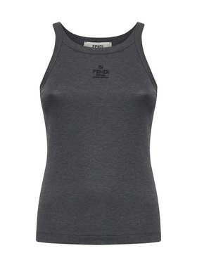 FENDI 女士T恤 FS7966AT1RF0TAZ AW2024 灰色 圆领背心