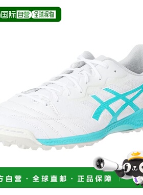 【日本直邮】亚瑟士 室内足球鞋 1111A218 白色/浅蓝绿