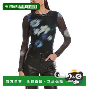 Aliyah bone Mesh Top 美国奥莱直发上衣 自营rag blue