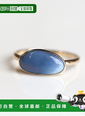 1h可退 日本直邮cui-cui K10YG 蓝色蛋白石 戒指 755638cuicui