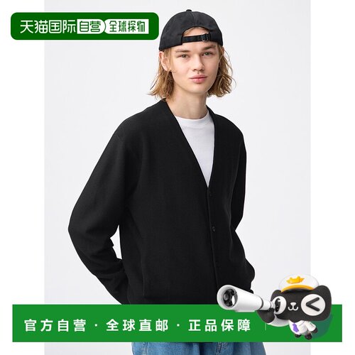 日潮跑腿GU极优 可机洗V领开衫 359673