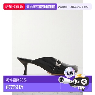 1h可退 香港直邮GANNI 甘尼 女士 Sue 高跟穆勒鞋 S3216 black黑