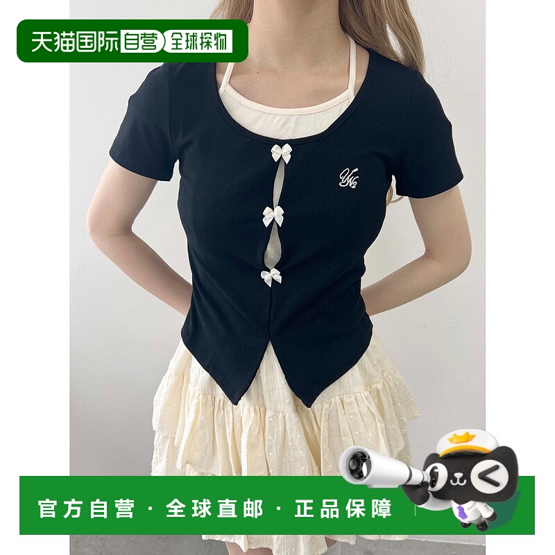 1h可退 日本直邮PHILLY女士迷你蝴蝶结设计吊带T恤 PWC25SS144