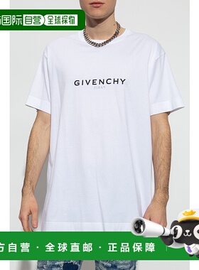 香港直邮GIVENCHY 男士T恤 BM71533Y6B100 SS2025男装白色上衣