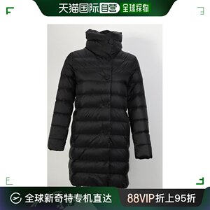 【99新未使用】香港直邮MAX MARA 女士黑色长款羽绒服 54861663-6