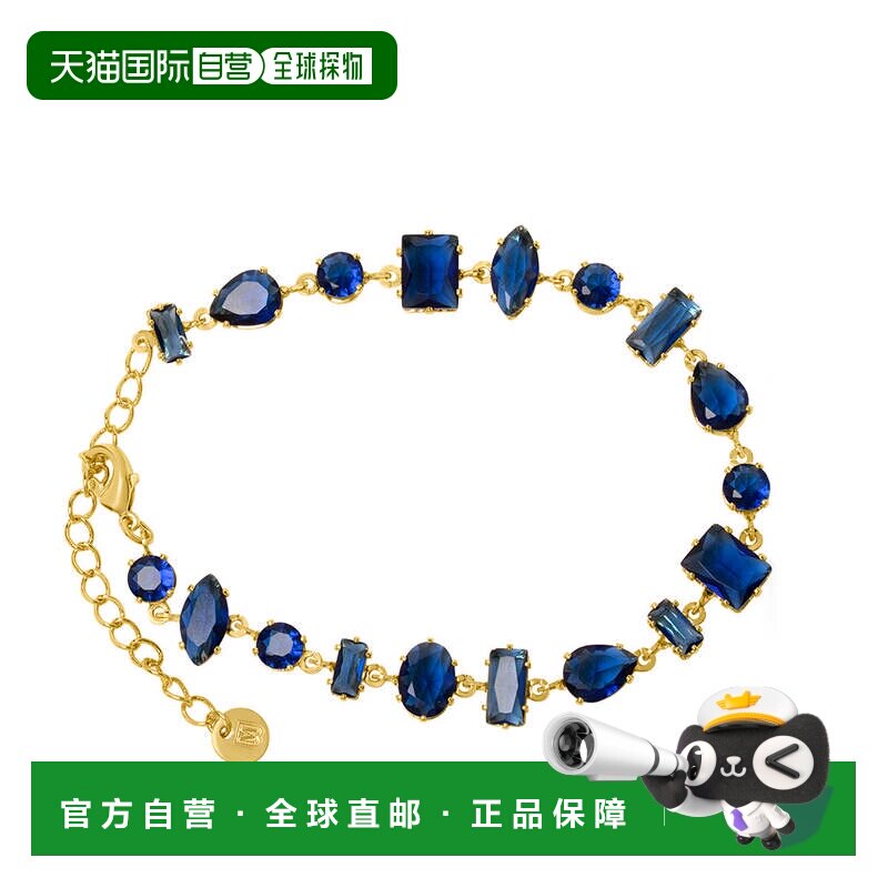 自营Bruno Magli Renata Gold Bracelet, Zaffiro - blue 美国奥 - 实物图