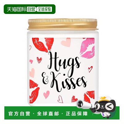 自营 loveryHugs and Kisses Candle - 10oz Vanilla Scented Soy