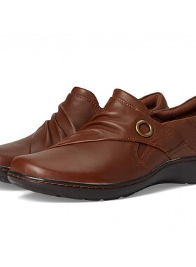 Clarks Cora Aubrie 棕褐色皮革