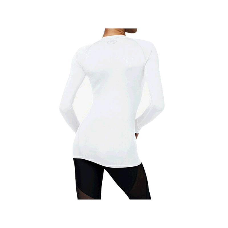 日本直邮UNDER ARMOR Heat Gear 上衣女式运动内长袖 1358604-100