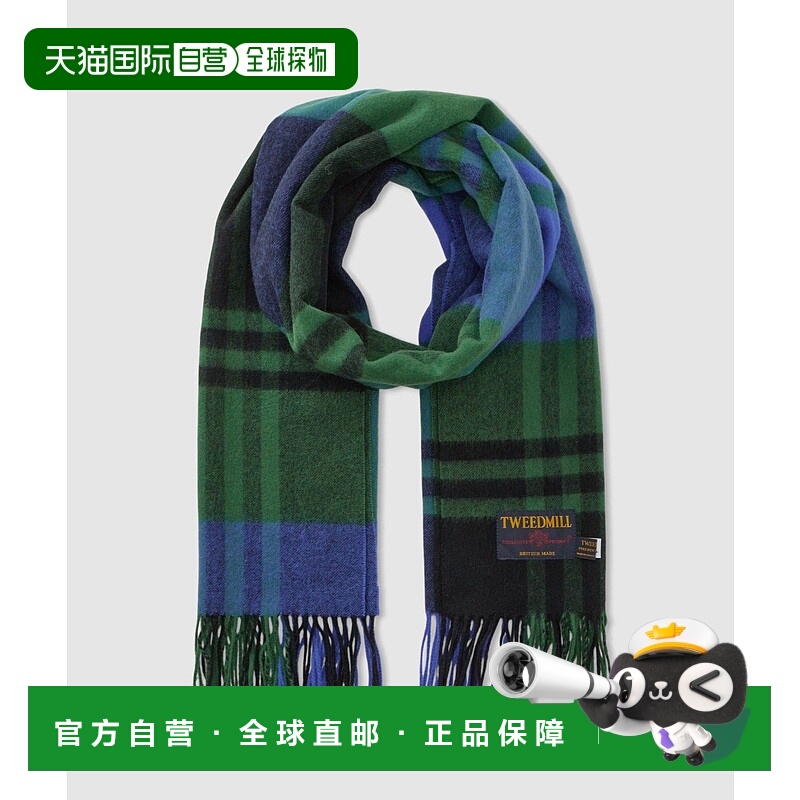 1h可退 日本直邮TWEEDMILL 女装 全毛 英伦格纹 大方巾 可披肩 22