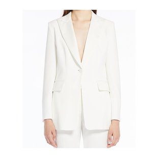 MAX MARA 女士西服 1041064406001 CO 白色 单排扣燕尾服休闲夹克