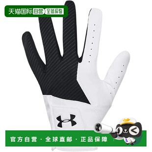 【日本直邮】[Under Armour] UA Medal 高尔夫手套 黑/白/黑色 LL