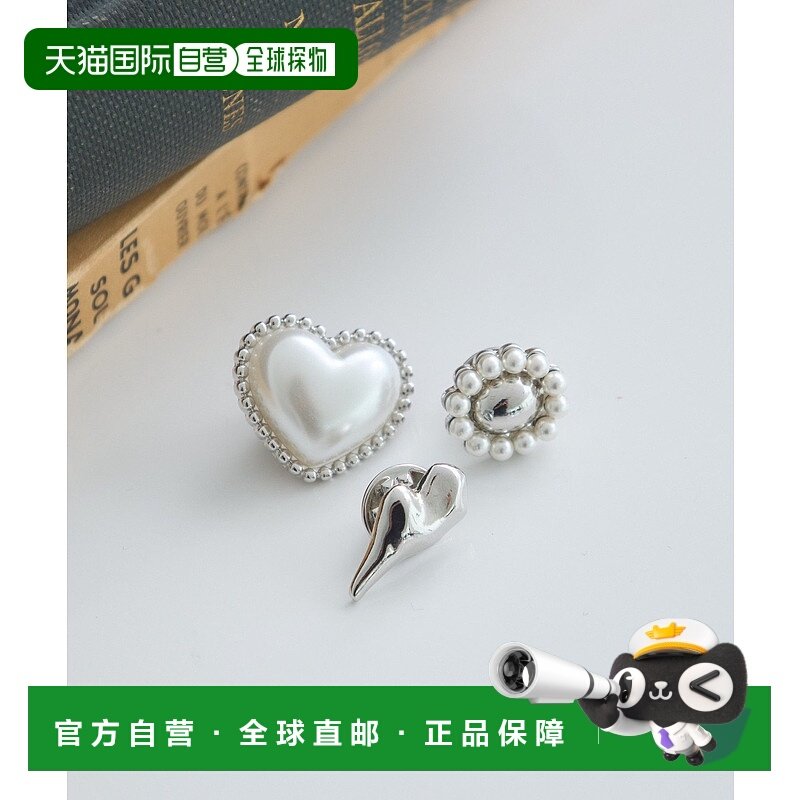 1h可退 日本直邮earth music&ecology 女士三件套创意合金树脂珍