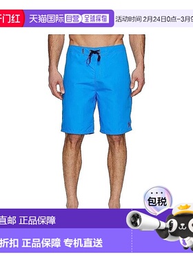 自营Hurley One And Only 2.0 Boardshorts Men's Blue Drawstrin