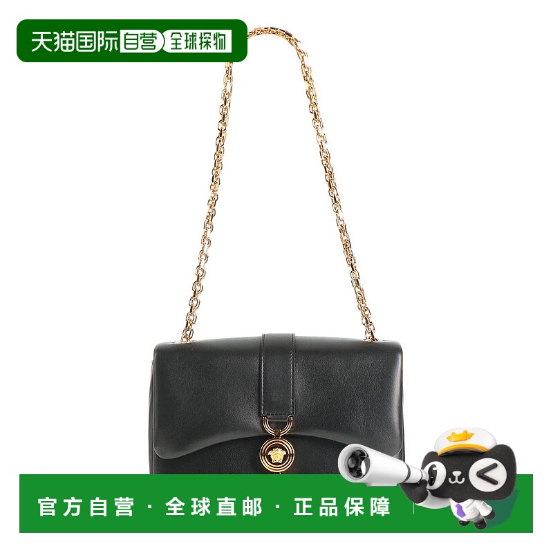 1h可退 香港直邮Versace 范思哲 女士 肩包 black黑色 舒适时尚